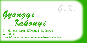 gyongyi kakonyi business card
